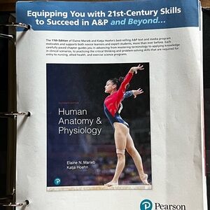 Pearson Human Anatomy & Physiology Book - Blue Cover